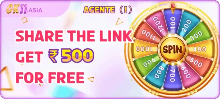 Invite your friends to join OK11 and instantly earn a referral bonus of 500 INR credited to your account once they register successfully.